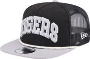 New Era Men's New Era Black Detroit Tigers Throwback Meshback Golfer Hat