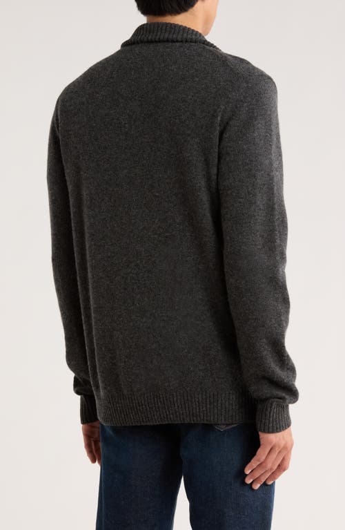 Rodd & Gunn Gammons Wool Quarter Zip Sweater In Brown