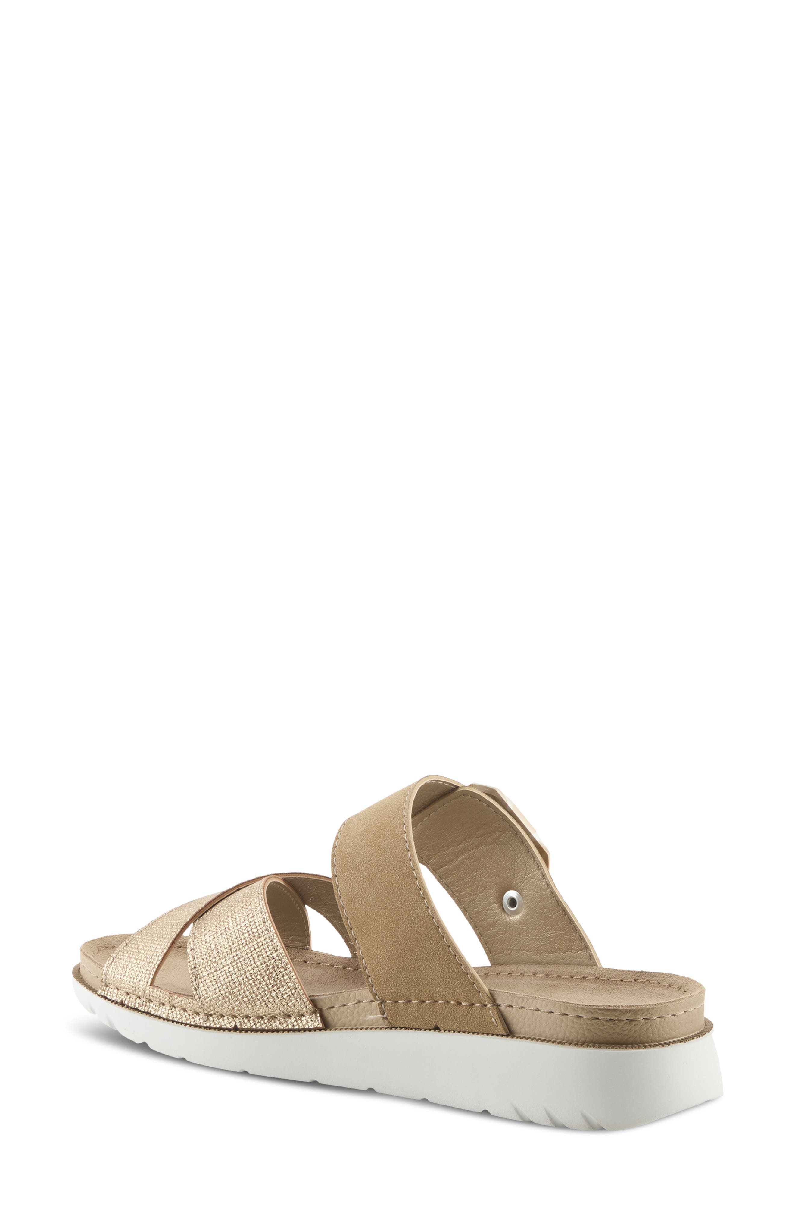 Brinoza Slide Sandal, Alternate, color, TAN MULTI