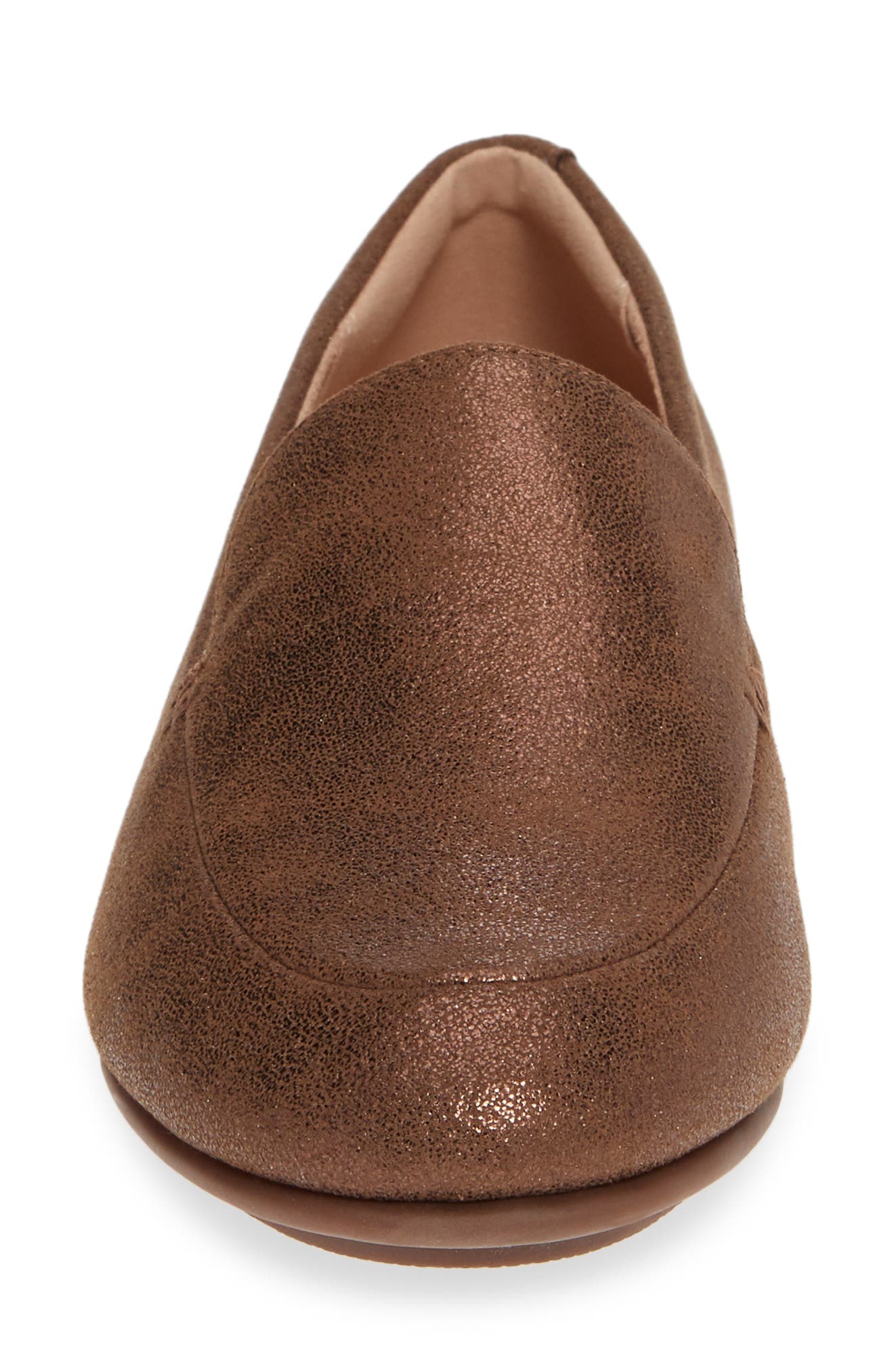 Lena Loafer, Alternate, color, CHOCOLATE BROWN FAUX LEATHER