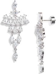 Nordstrom Kite Cubic Zirconia Chandelier Drop Earrings