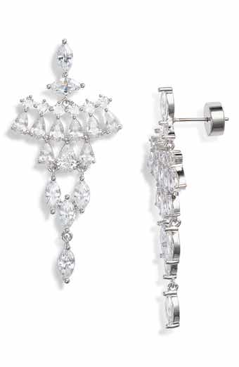 Nordstrom Kite Cubic Zirconia Chandelier Drop Earrings