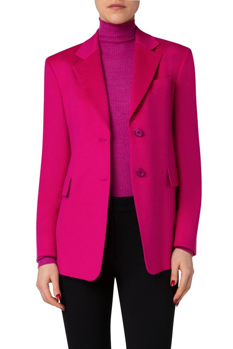 Taddeo Cashmere Jacket, Main, color, MAGENTA