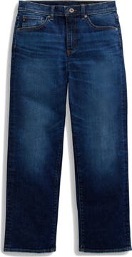 AG Brinley Mid Rise Crop Straight Leg Jeans