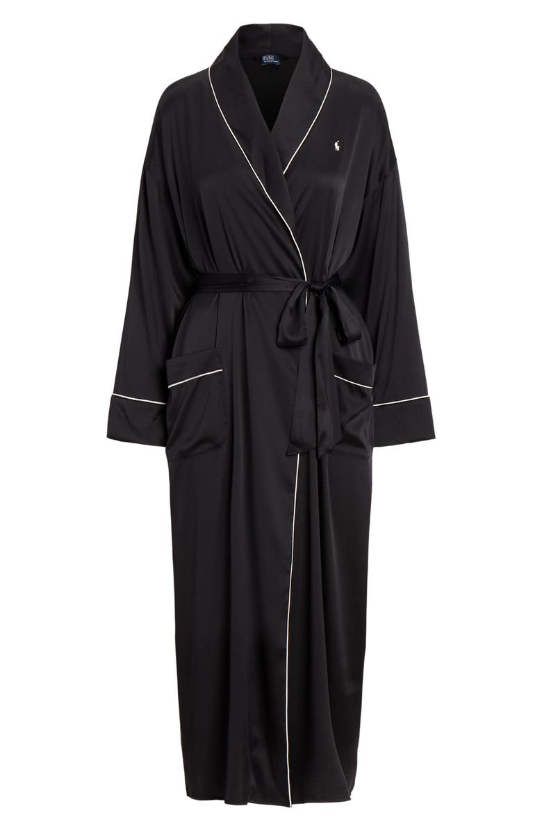Polo Ralph Lauren Stretch Silk Robe, Alternate, color,