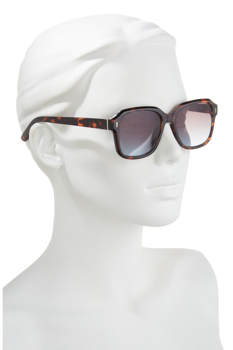 Gradient Square Sunglasses, Alternate, color, TORTOISE