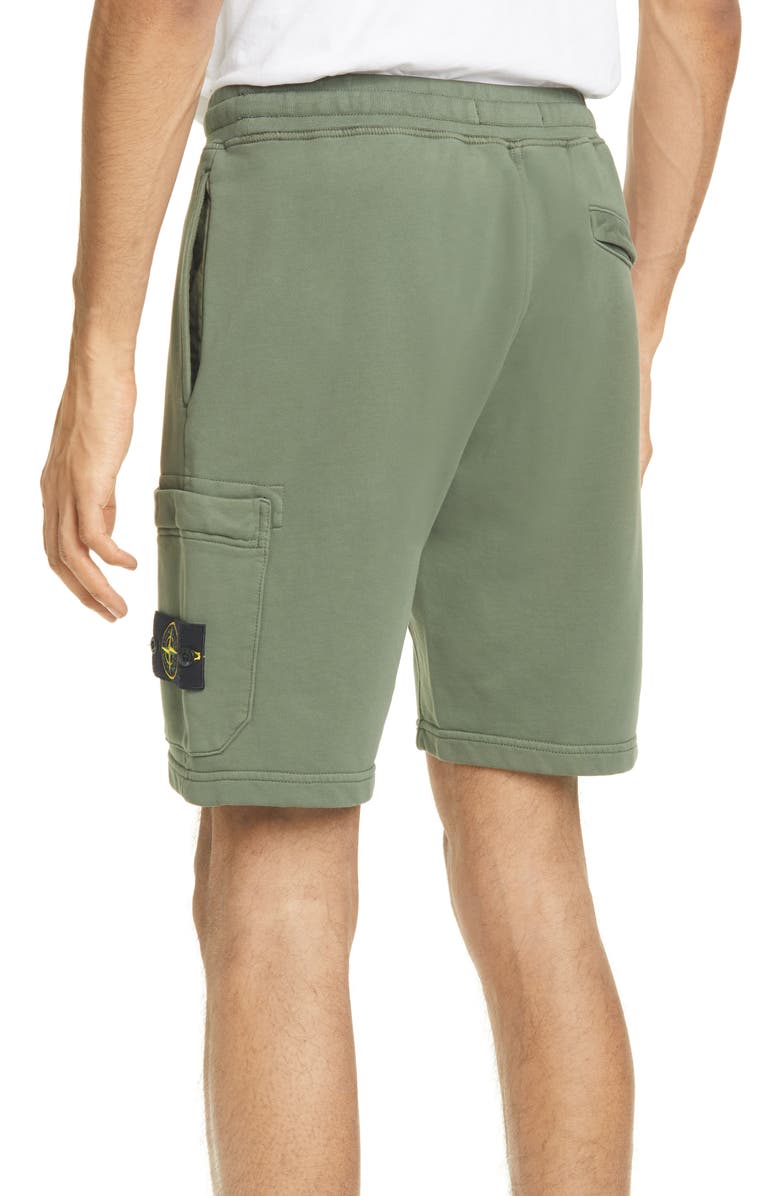 Stone Island Cargo Athletic Shorts, Alternate, color, 