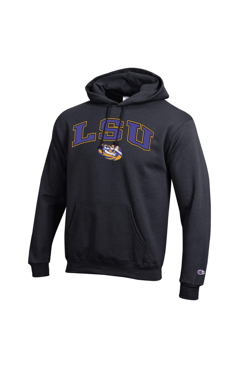 Champion Men's Champion  Black LSU Tigers Arch Over Logo Pullover Hoodie, Alternate, color, Black