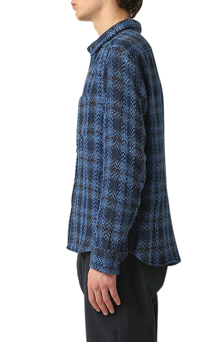 Corridor Acid Plaid Cosmic Button-Up Shirt, Alternate, color, 