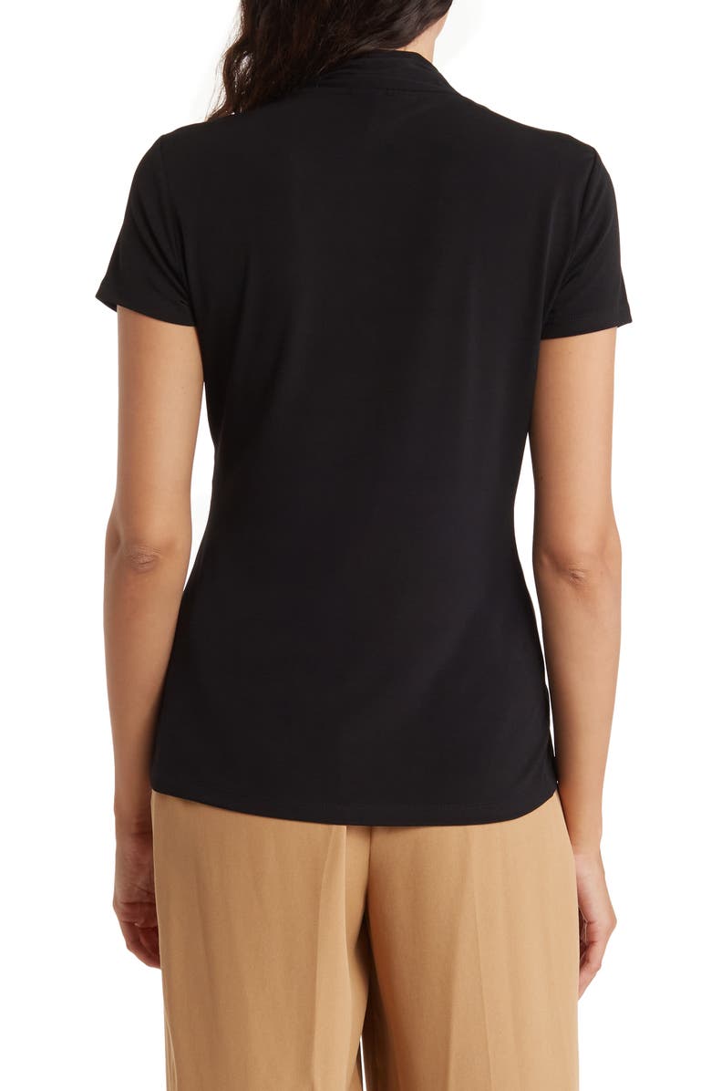 DKNY Cowl Neck Side Ruched Top, Alternate, color,
