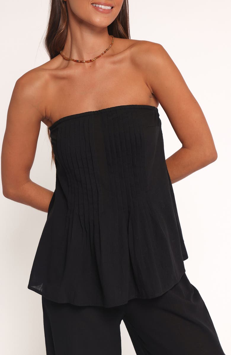 Petal & Pup Charlie Strapless Pant Set, Alternate, color, Black