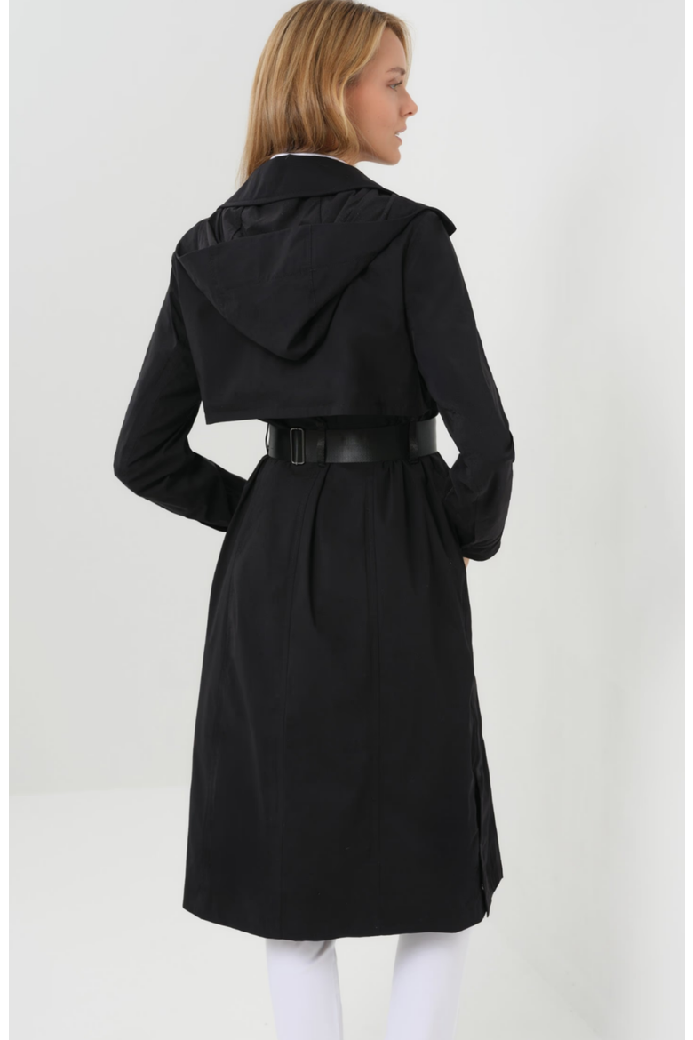 Kenya Waterproof Trench Coat, Alternate, color, Black