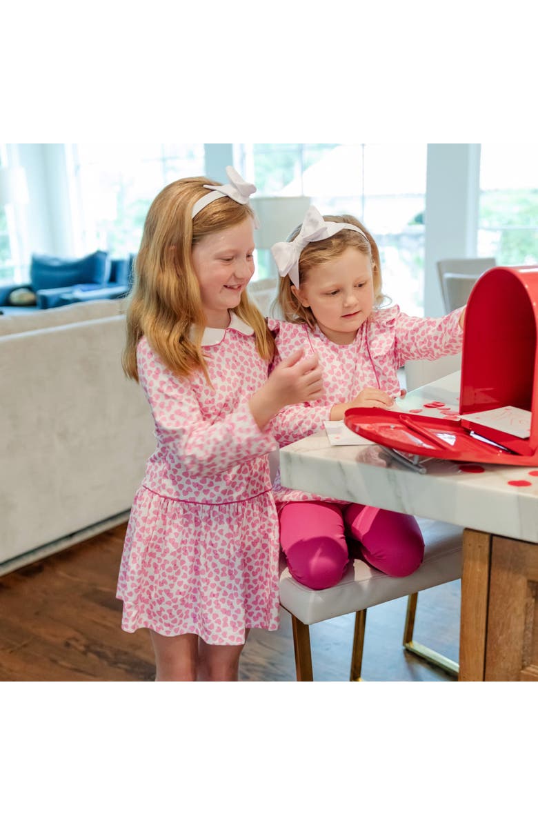 Lila and Hayes Olive Girls' Legging Set, Alternate, color, Confetti Hearts Pink