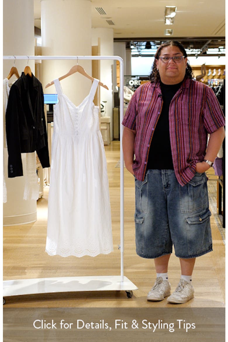 Riesling Eyelet Sleeveless Maxi Dress video