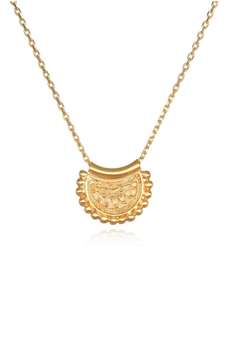 Mini Mandala Necklace, Main, color, Gold