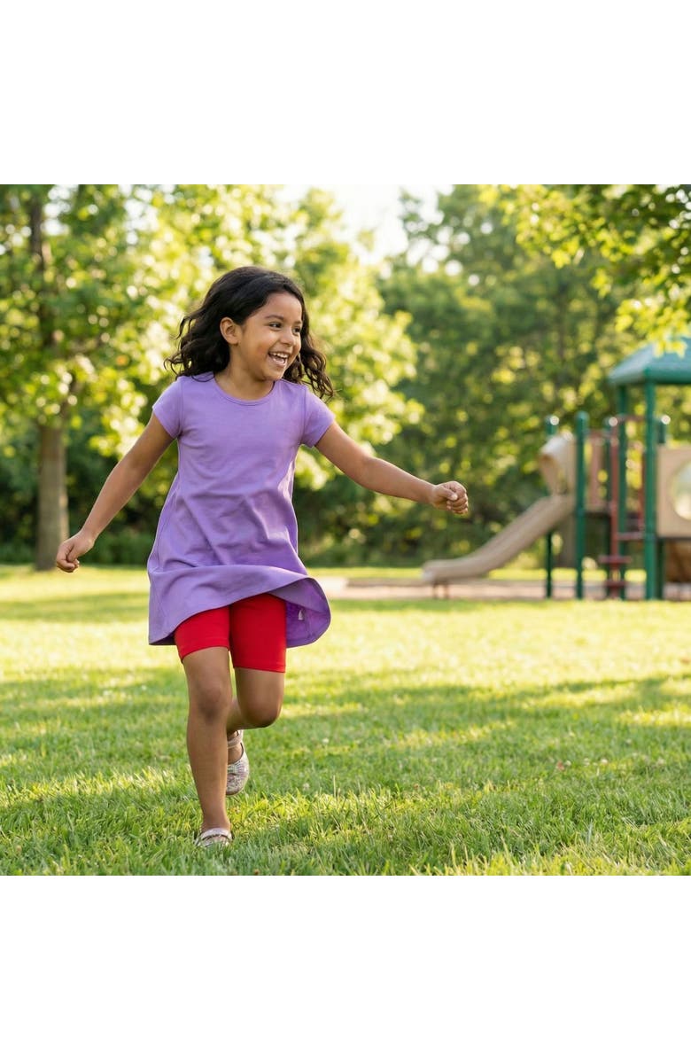 CITY THREADS Baby Girls 100% Soft Cotton Bike Shorts, Alternate, color, Black