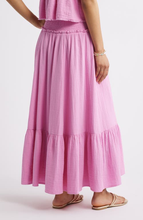 Bp. Cotton Gauze Tiered Maxi Skirt