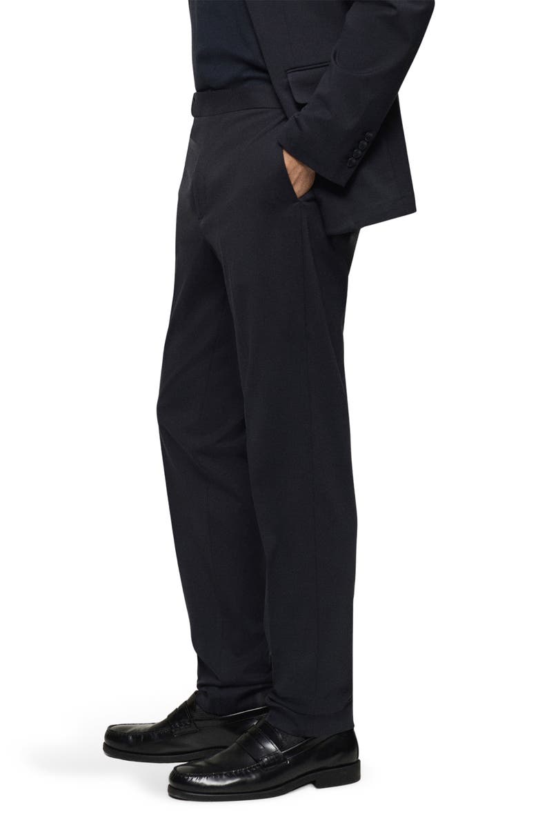 MANGO Slim Fit Suit Pants, Alternate, color, Dark Navy