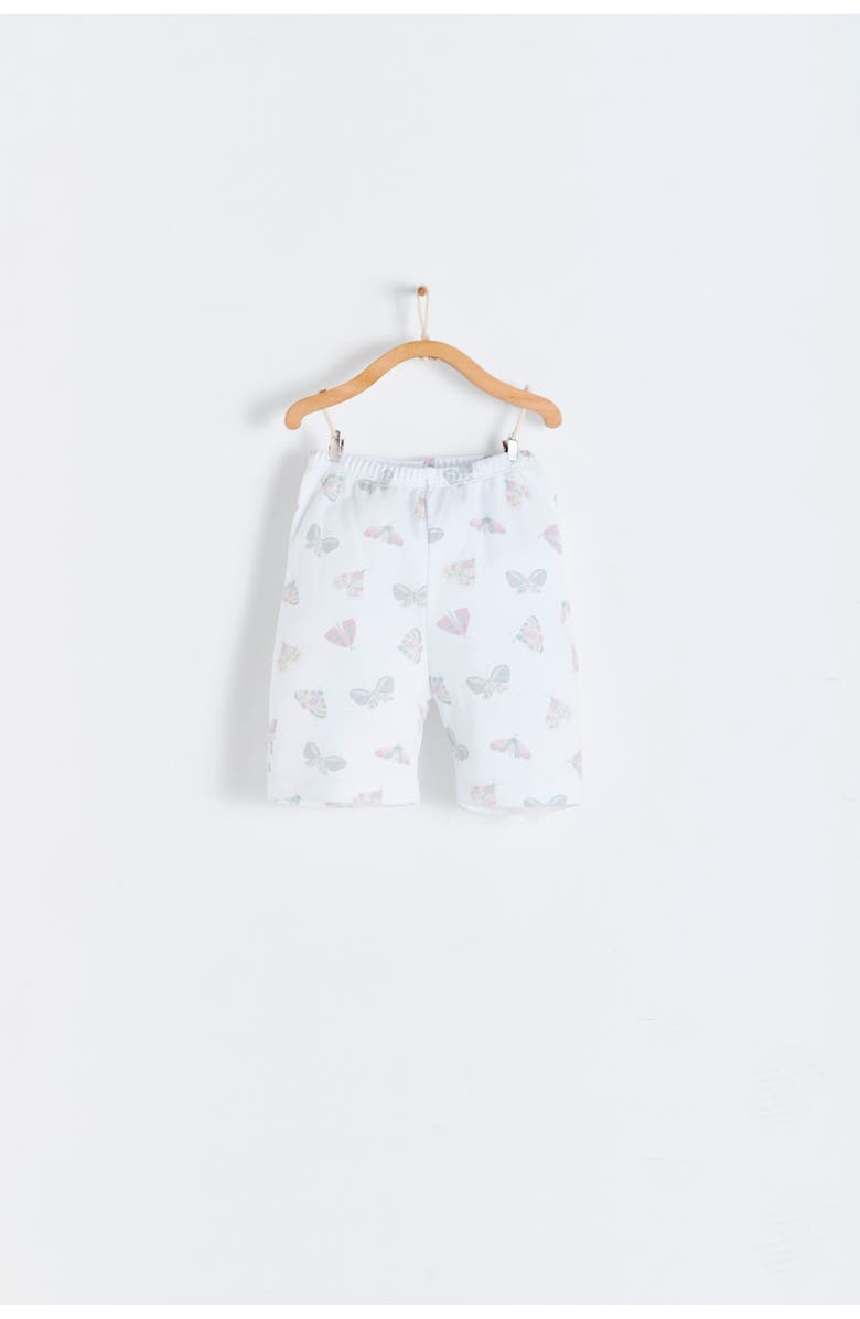 Babycottons Premium Peruvian Pima Cotton Lisa Short Tee & Pants Pajama Set for Toddler, Alternate, color, White