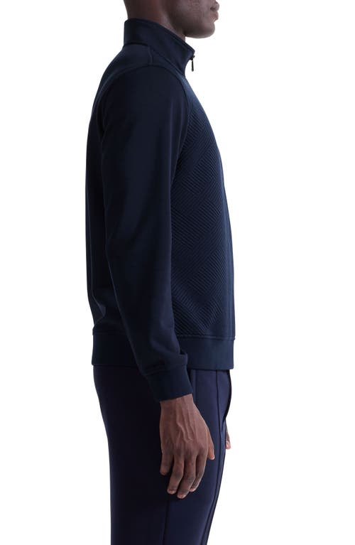 Bugatchi Soft Touch Quarter Zip In Blue