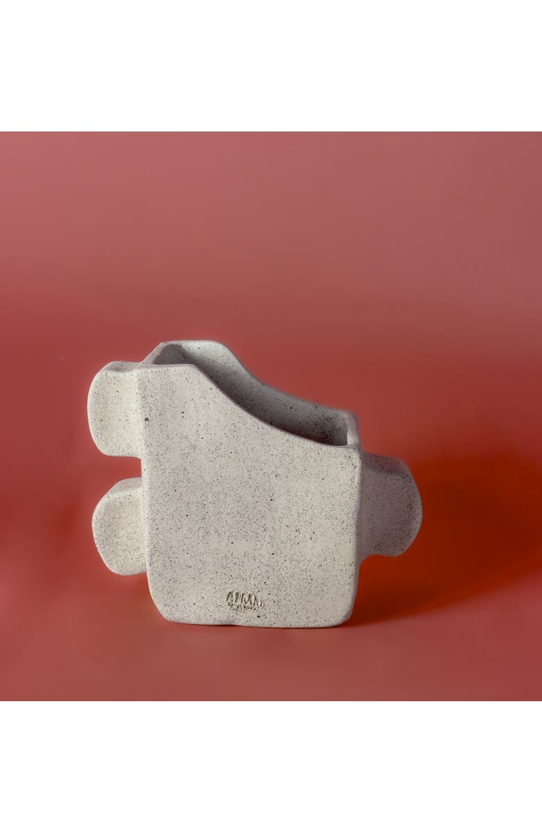 Alma Eyi Planter, Alternate, color, White