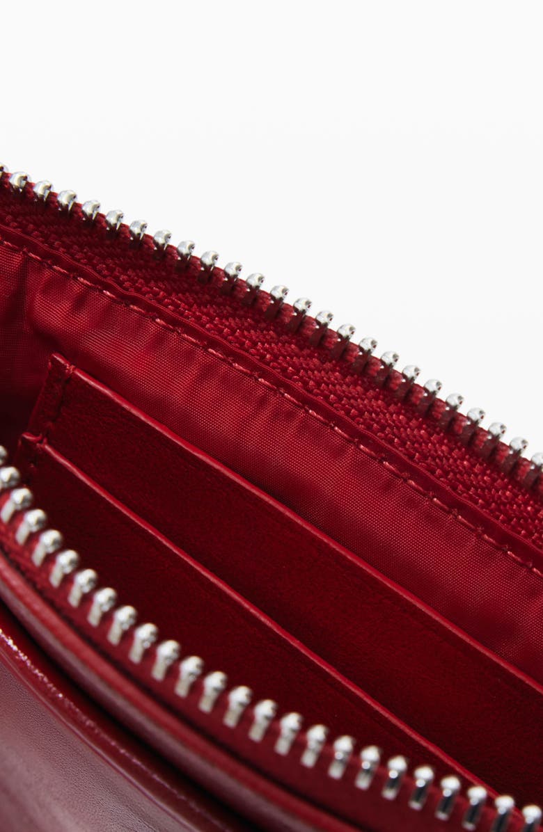 Desigual Faux Leather Zip Wallet, Alternate, color, Red