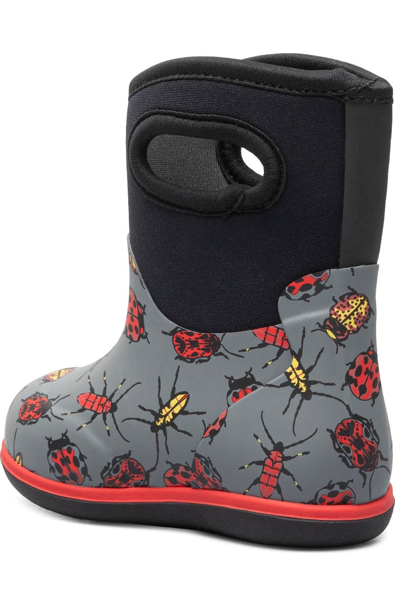 Bogs Kids' Classic Ladybug Waterproof Boot, Alternate, color,