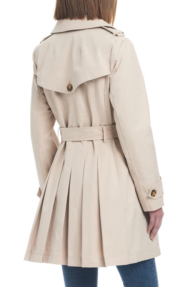 water resistant double breasted trench coat, Alternate, color, FEATHER