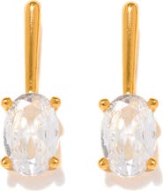 Girls Crew Cancun Oval Bar Stud Earrings