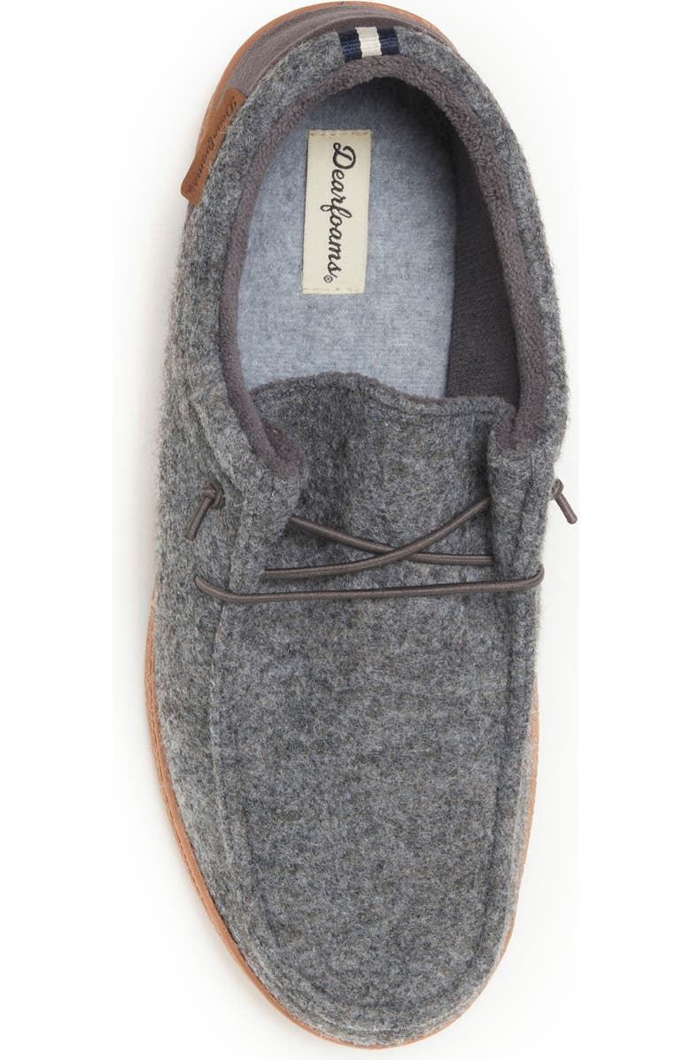 DEARFOAMS Bennet Chukka Slippers, Alternate, color, Dark Heather Grey