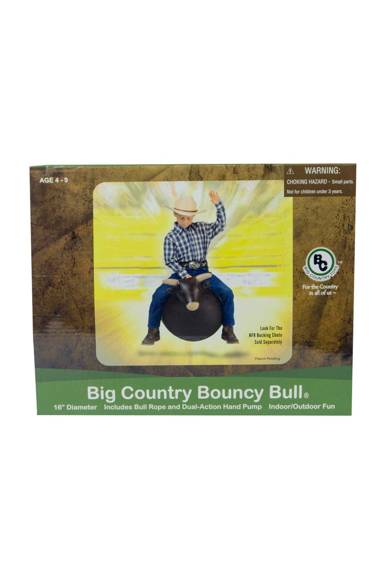 Inflatable Bouncy Bull Rodeo Ride On Toy, Alternate, color, Brown