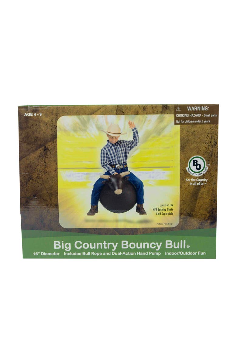 Big Country Toys Inflatable Bouncy Bull Rodeo Ride On Toy, Alternate, color, Brown