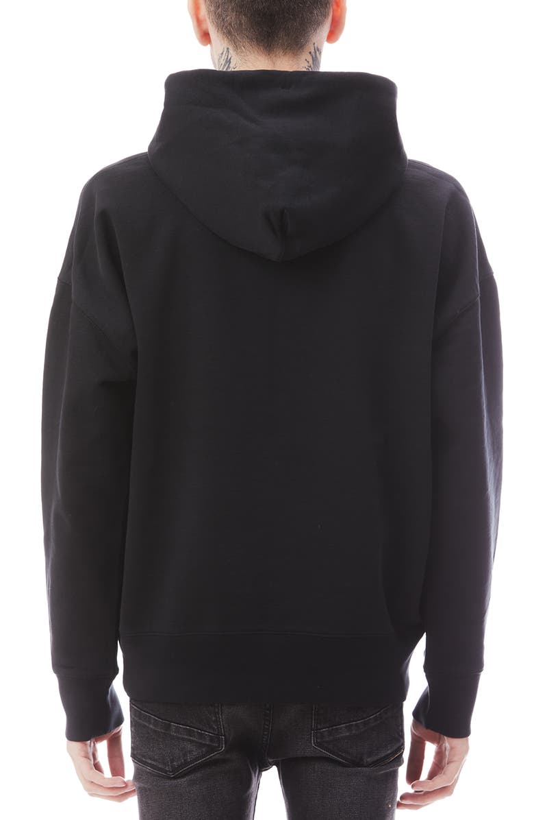HVMAN Graphic Pullover Hoodie, Alternate, color, Black