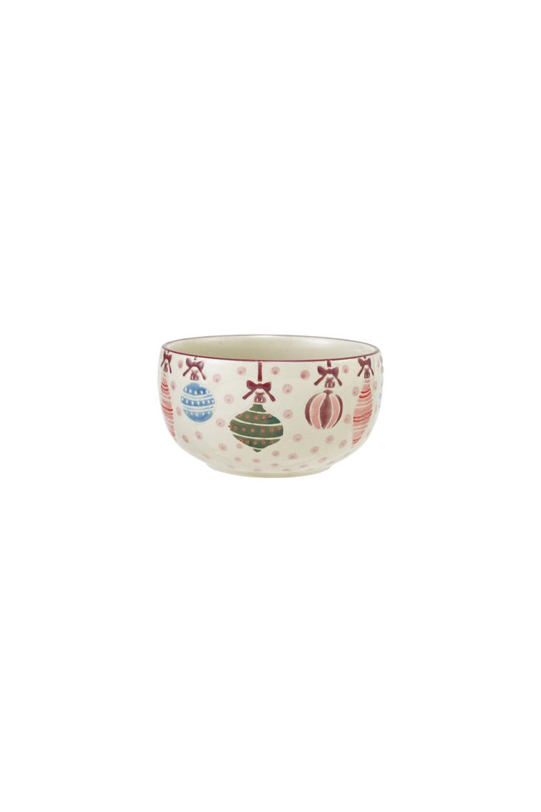 Artisan Stoneware Bowl with Wax Relief, Alternate, color, Multicolor
