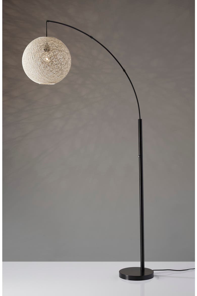 Havana Arc Floor Lamp, Alternate, color, BRONZE