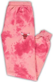 FANATICS Men's Fanatics Branded Red Chicago Bulls Big & Tall Wordmark Cloud Dye Jogger Pants