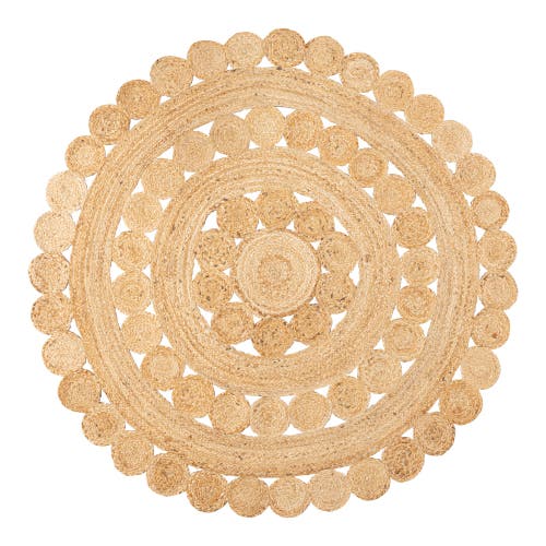 Jonathan Y Daisy Hippy Jute Medallion Circle Round Area Rug In Natural