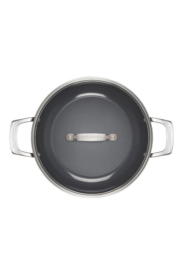 Nonstick Ceramic 3.5-Quart Shallow Braiser, Alternate, color, CERAMIC