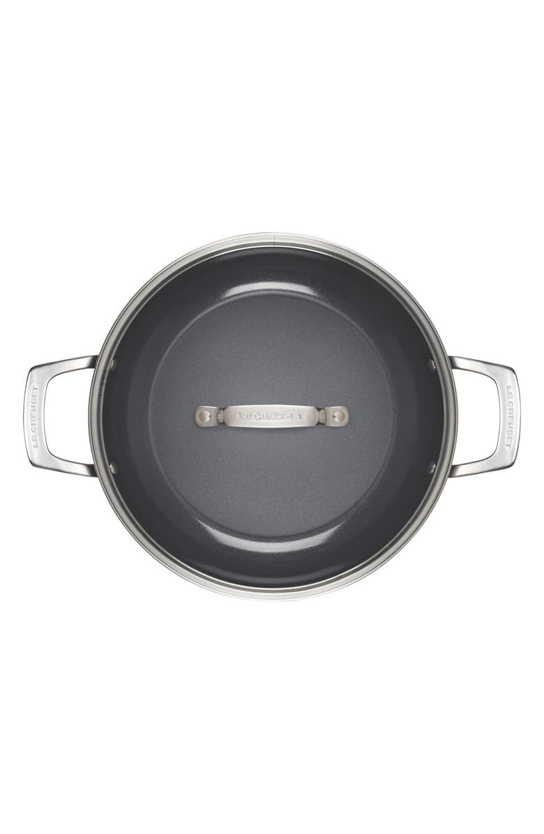 Le Creuset Nonstick Ceramic 3.5-Quart Shallow Braiser, Alternate, color, Ceramic