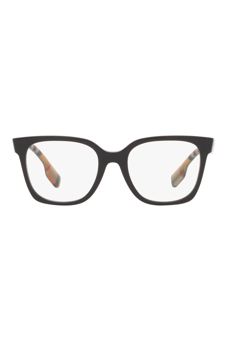 Evelyn 52mm Square Optical Glasses, Main, color, BLACK