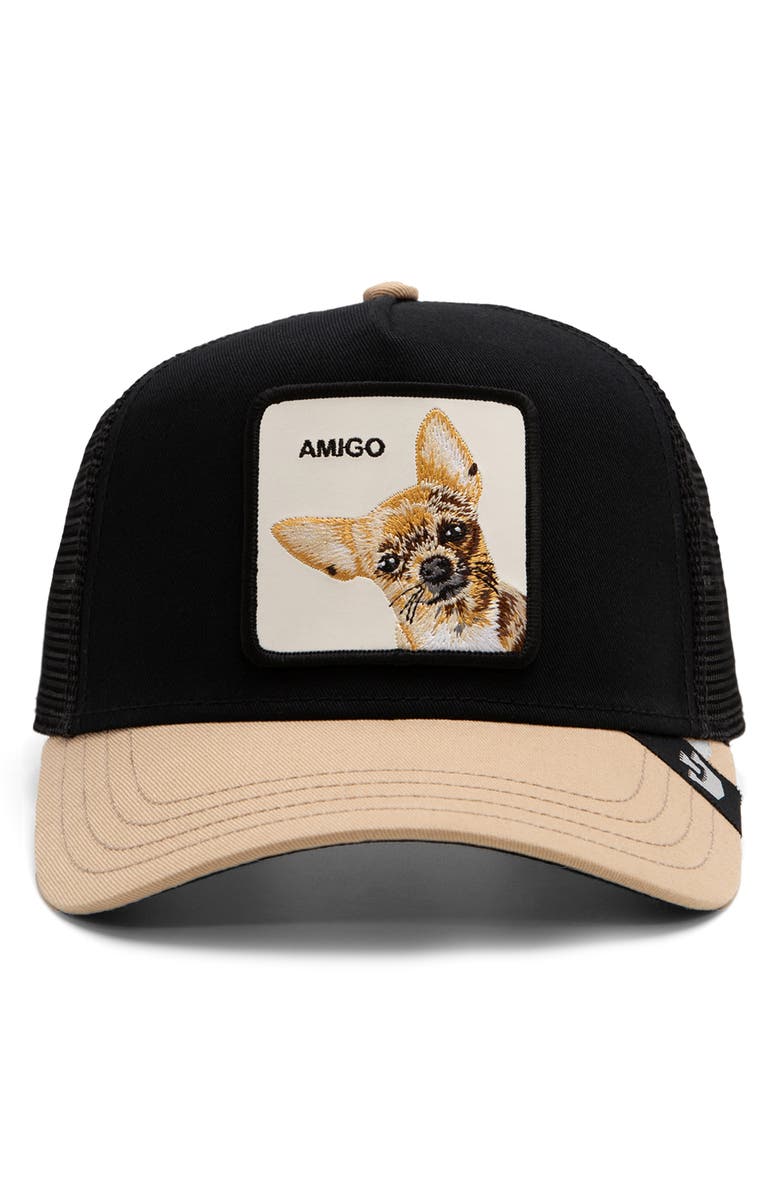 Goorin Bros. The Amigo Embroidered Patch Trucker Hat, Alternate, color, 