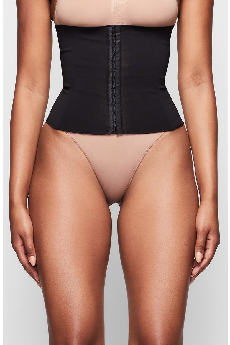 Neoprene Shapewear Waist Trainer, Main, color, ONYX