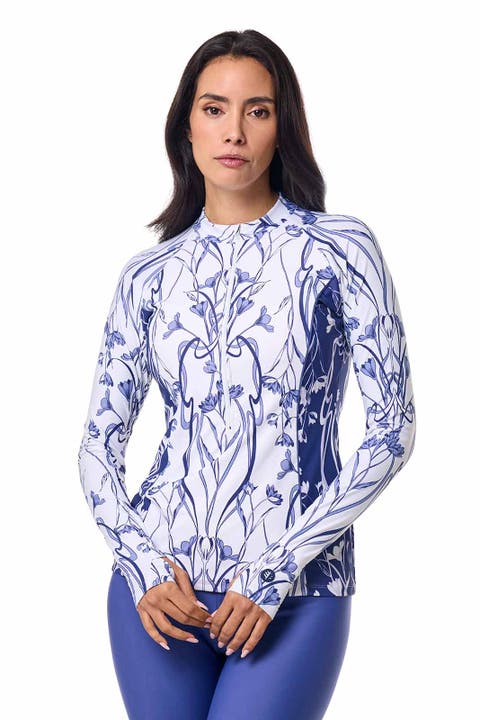 Women's Zip Rash Guard - UPF 50+ Sun Protection - Escalante