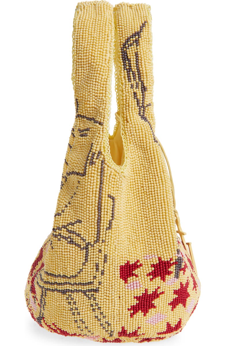 JW Anderson Mini Beaded Shopper Bag, Alternate, color, Beige Multi
