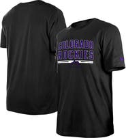 New Era Men's New Era Black Colorado Rockies Batting Practice T-Shirt