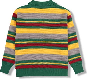 Cooper Stripe Polo Sweater