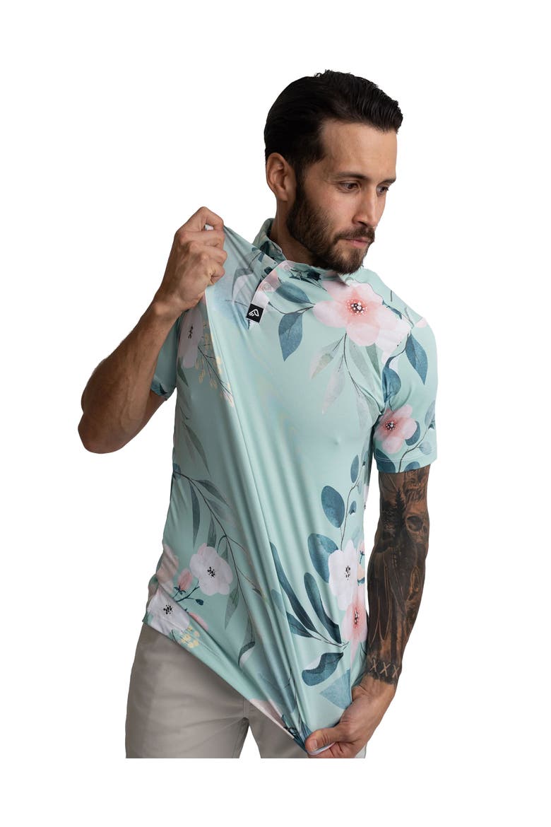 Easy Eagle Floral-La-Tour Men's Polo Shirt, Alternate, color, Floral-La-Tour