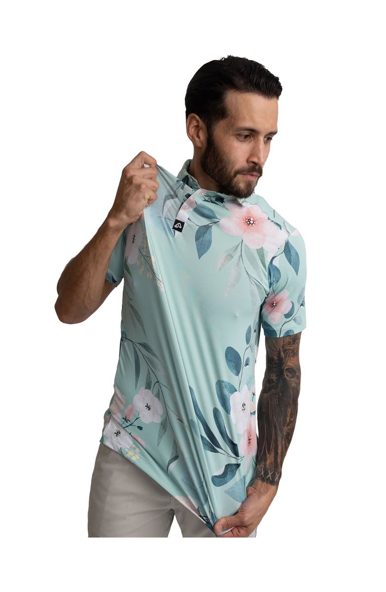 Easy.Eagle Easy Eagle Floral-La-Tour Men's Polo Shirt, Alternate, color, Floral-La-Tour