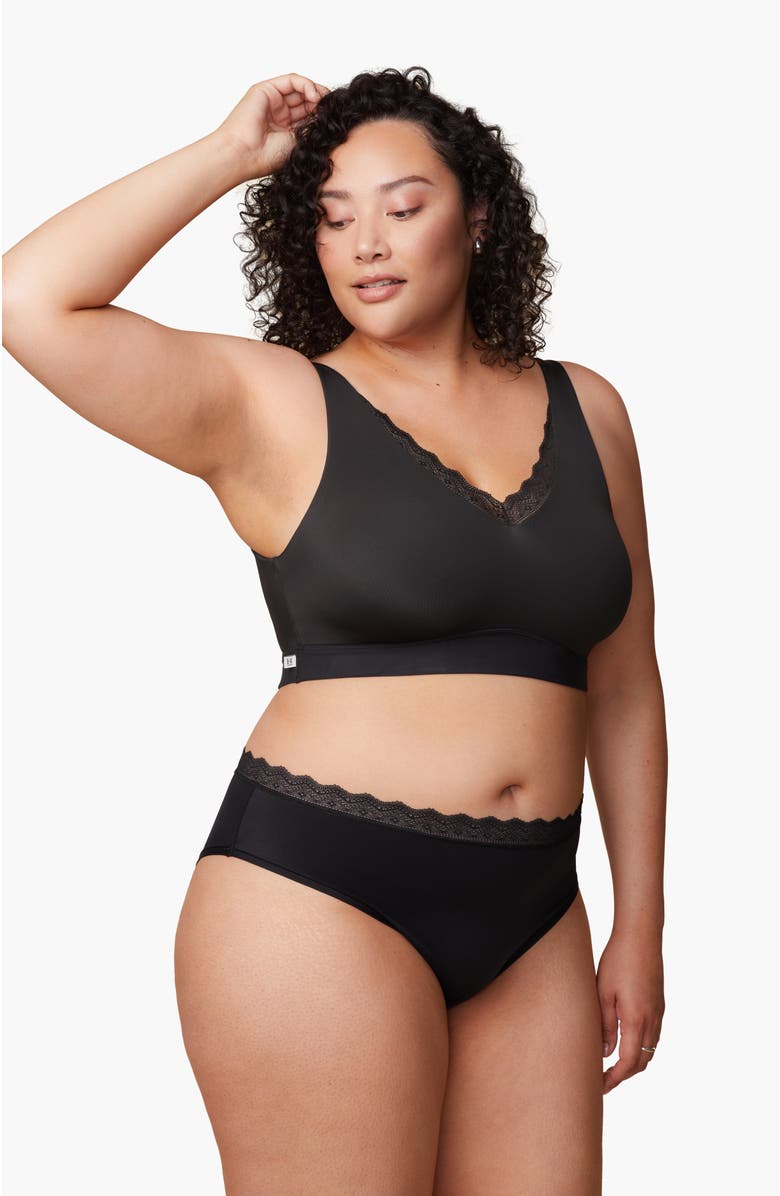 Harper Wilde Bliss Lace Bralette, Alternate, color, Black