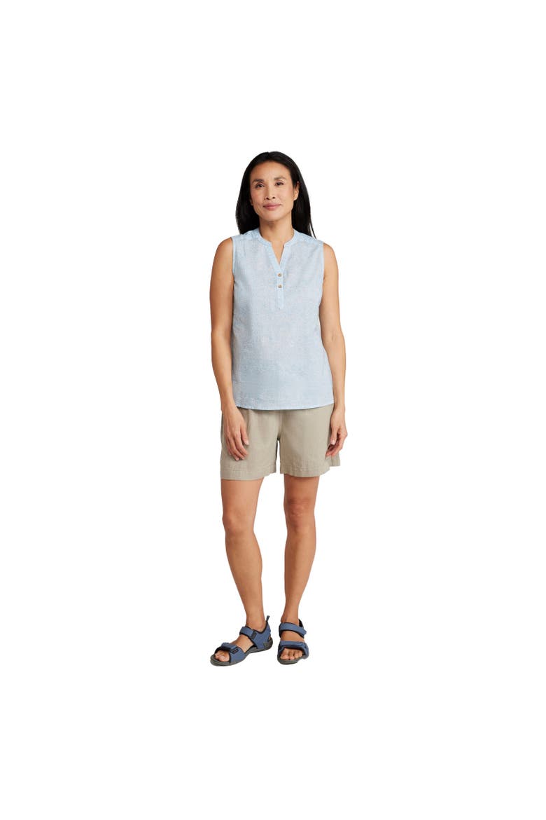Petra Printed Sleeveless Shirt, Alternate, color, White
